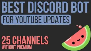 The Best Discord Bot for Youtube Updates (25 channels without Premium)