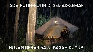 Solo Camping Heavy Rain in the Forest Cooking Super Delicious Fried Egg Noodles