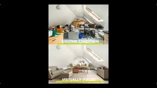 Messy Attic Makeover | The Virtual Renovation Designer #shorts
