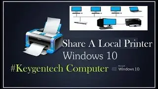 how to share a local printer between two computers in windows 7/8/10 - in [hindi]
