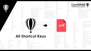 Shortcut Keys in CorelDRAW 2022 - create your own and export all to PDF