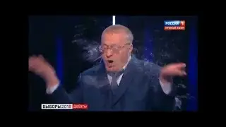 Собчак плеснула водой Жириновскому