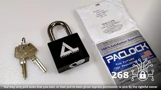 268 🔐 Awesome Albert Lebel PACLOCK 200A padlock picked and gutted