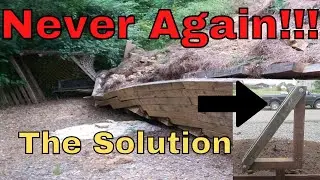 How to build a WOOD Retaining Wall That won't LEAN.