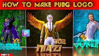 How to Make Pubg logo Like sp joker ,solo king , niazi 302 || make pubg character logo in picsart
