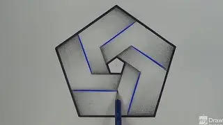 Drawing An Impossible Pentagon - Impossible Shapes (Time Lapse)