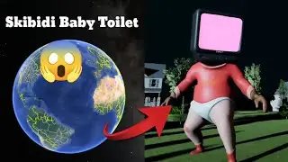 I found skibidi toilet baby on Google map and google earth 