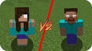 Casa Herobrine vs casa novia Herobrine - Minecraft