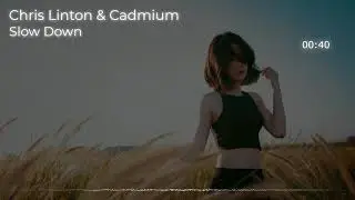 ✅ Chris Linton & Cadmium - Slow Down🎶❤[No Copyright Music]
