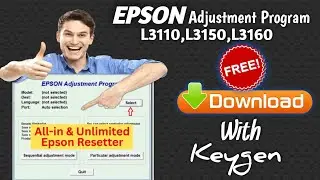 Epson L3110, L3150, L3160 Reset | Adjustment Program Free Download & Printer Reset Step by Step✅