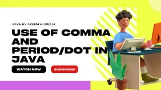 use of comma and period/dot