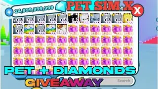 🔴LIVE! Pet Simulator X Giveaway & FREE GEMS GIVEAWAY💎! pet sim x New Update