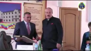 Открытие школы-интерната в в селе Уркарах.