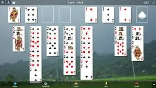 FreeCell Game #346 SOLVED/ Microsoft Solitaire Collection
