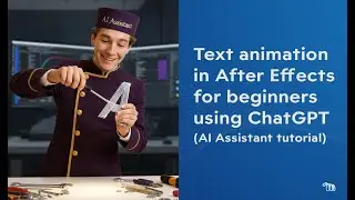 Text animation in After Effects for beginners using ChatGPT | AI Assistant tutorial