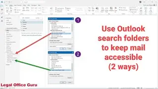 Creating Outlook search folders