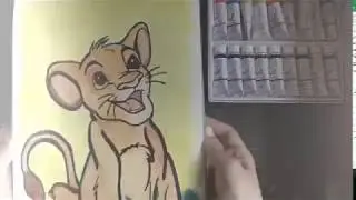 【Art】Watercolour Painting - The Lion King - Simba | Miss Meowy
