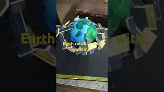 Earth rotation with satellite #viralvideo #arduio #scienceexperiment #experiment #scienceexhibition