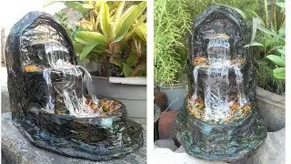 How to make news paper waterfall show piece