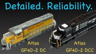 Atlas DC and DCC N Scale GP40-2 // Easy DCC Install