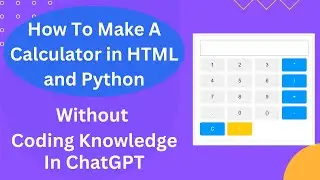 How To Make A Calculator In HTML And Python