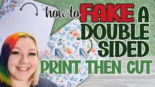 Faking a Double-Sided Print Then Cut with Patterns | Cricut Tutorials