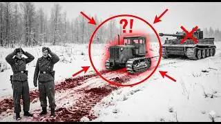 ТАНКИСТЫ СС БЫЛИ В ШОКЕ! Колхозник на старом ТРАКТОРЕ утащил «Тигра» прямо во время боя