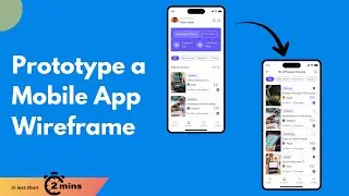 Prototype a Mobile App Wireframe in under 2 minutes