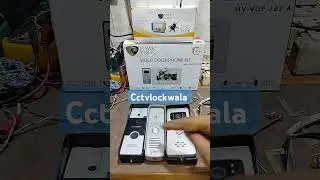 Hawk Vision Video Door Phone with Electronic Door Lock, Hikvision Hivisions Audio Video Door Lock