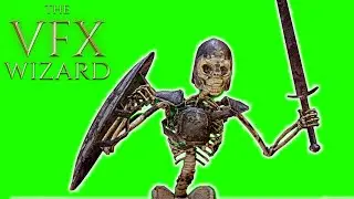 Skeleton Warrion Green Screen ◈ Free VFX Animated 3D Skeleton Warrior with Sword ◈ Multiple Angless