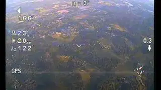 Гексакоптер. FPV. Высота 2,0 км.