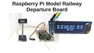 Model Railway Departure Board - Raspberry Pi OLED display and FreeCAD 3D model
