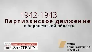 Партизанское движение в Воронежской области в 1942 1943 г г