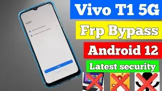 Vivo T1 5g frp bypass Android 12 Without pc latest security vivo 5g frp bypass mic not working