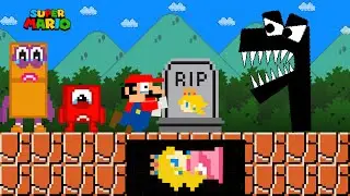 Alphabet Lore F - R.I.P Peach, Mario and Numberblocks Very Sad Story | Game Animation
