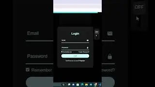 Neon ON OFF Light Login Form Animation CSS HTML | 