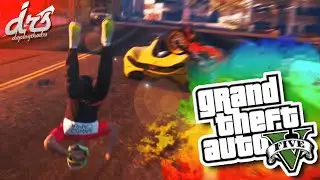 RUNNING FROM THE LAW! - GTA V Funny Moments
