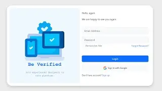 Login Page using HTML, CSS, Bootstrap | Responsive Login Page HTML CSS