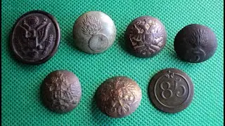 7 старинных пуговиц