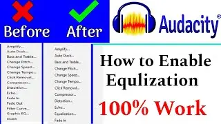 Audacity Equalization Missing | How to enable equlization option in audacity urdu hindi
