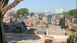 A icônica paisagem de um cemitério