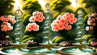 Copyright Free Animated Video Template No Sound for Online Project TV Art Screensaver Fontain Mirage