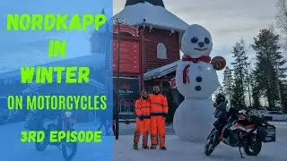 Nordkapp in Winter on Motorcycles - Episode 3