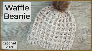 AMAZING Crochet Waffle Stitch Beanie | Crochet Hat | Crochet Beanie