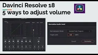 How to adjust audio in DaVinci Resolve (5 methods)