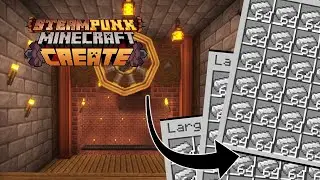 How I built an UNDERGROUND IRON FACTORY in STEAMPUNK MINECRAFT CREATE