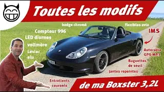 All the operations done on my Boxster 3.2L