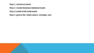 how to create database in SQL syntax