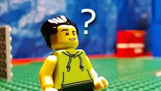 lego guy own goals in a soccer game