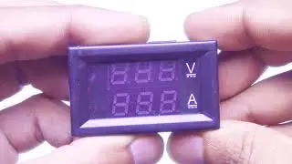 Mini Digital Red + Blue LED Display Voltmeter Ammeter DC Ampere Meter